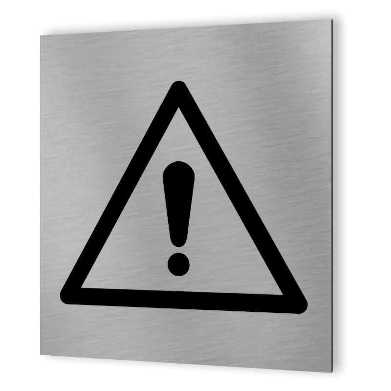 Pictogramme format 20 cm x 20 cm en Dibond Aluminium brossé - Modèle Danger Pictogramme format 20 cm x 20 cm en Dibond Aluminium brossé - Modèle Danger