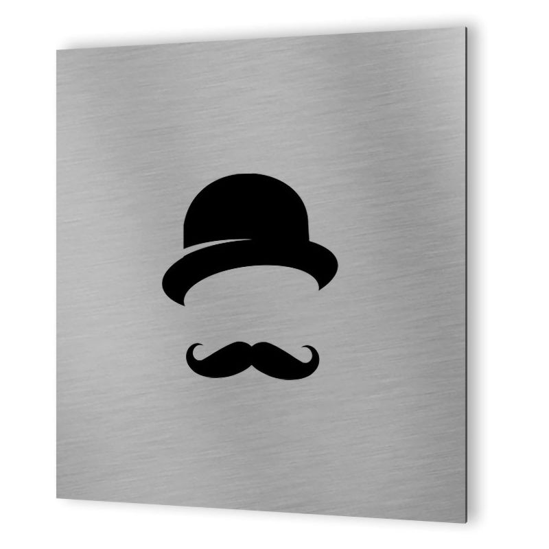 Pictogramme WC toilettes vestiaire Hommes format 20 cm x 20 cm- Modèle Rétro vintage Homme Pictogramme WC toilettes vestiaire Hommes format 20 cm x 20 cm- Modèle Rétro vintage Homme