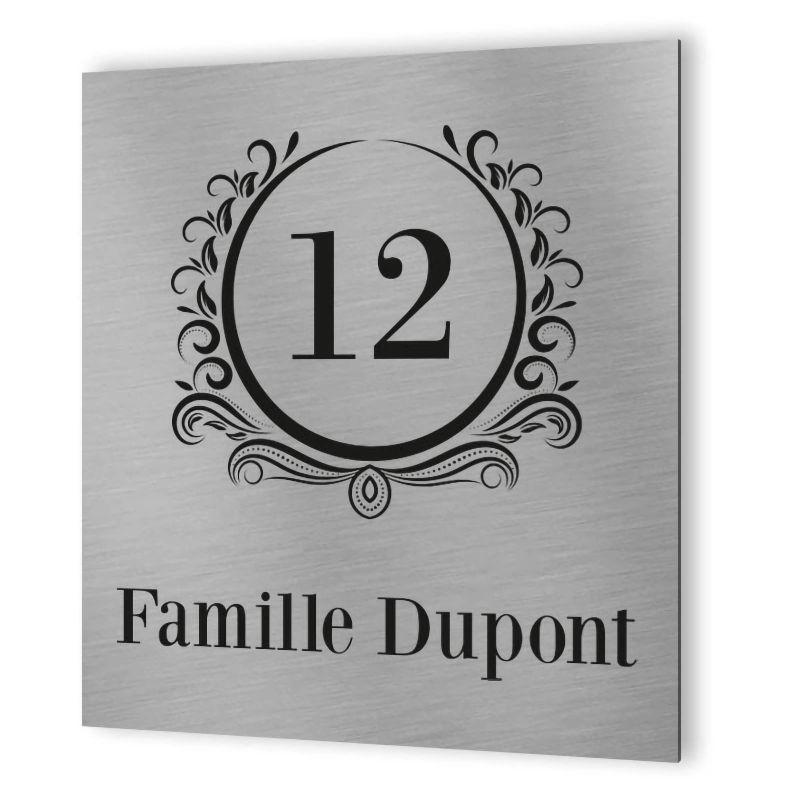 Numéro de rue extérieur à personnaliser - Panneau Dibond Aluminium - Numéro maison modèle Luxury Numéro de rue extérieur à personnaliser - Panneau Dibond Aluminium - Numéro maison modèle Luxury