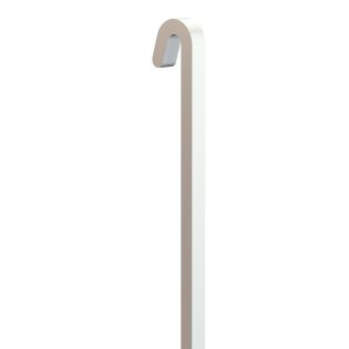 Pack de 5 Tiges Droites Carrées en Acier Blanc – 40 kg – 4x4 mm – Pour Cimaise Artiteq Classic Rail