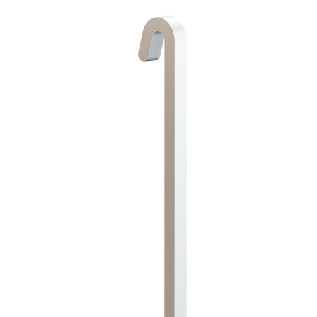 Pack de 5 Tiges Droites Carrées en Acier Blanc – 40 kg – 4x4 mm – Pour Cimaise Artiteq Classic Rail