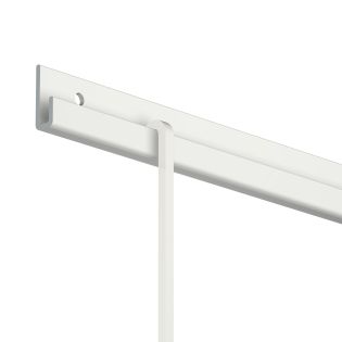 Pack de 5 Tiges Droites Carrées en Acier Blanc – 40 kg – 4x4 mm – Pour Cimaise Artiteq Classic Rail