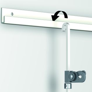 Pack de 5 Tiges Droites Carrées en Acier Blanc – 40 kg – 4x4 mm – Pour Cimaise Artiteq Classic Rail
