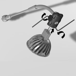 Armature pour lampe Cimaise Combi Pro Light (sans lampe)