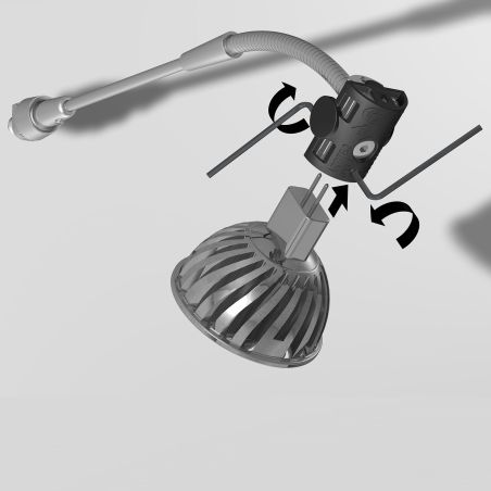 Armature pour lampe Cimaise Combi Pro Light (sans lampe)