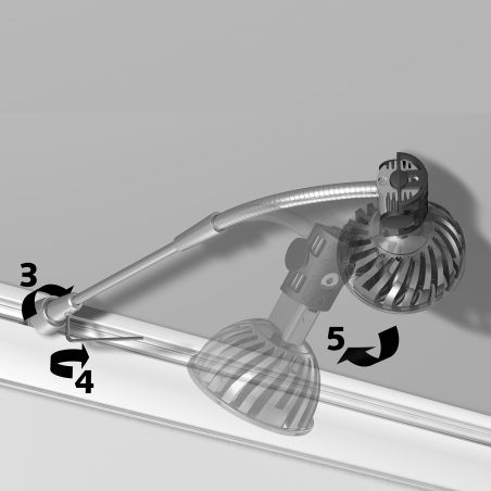 Armature pour lampe Cimaise Combi Pro Light (sans lampe)