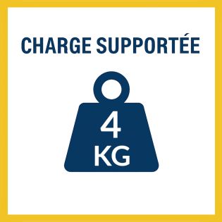 Boite 25 crochets mini hook : 4 kg max