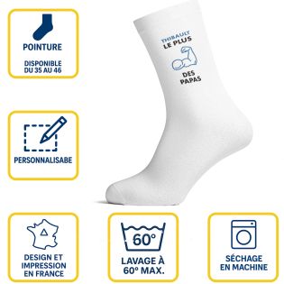 Men's personalized socks | The strongest dad