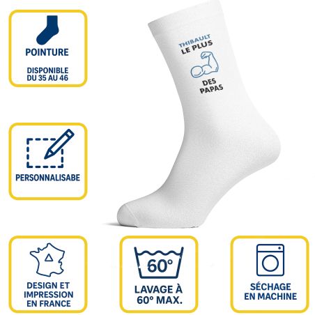 Men's personalized socks | The strongest dad