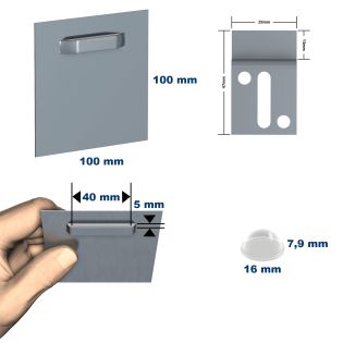 Kit 12 kg fixation Miroir/dibond