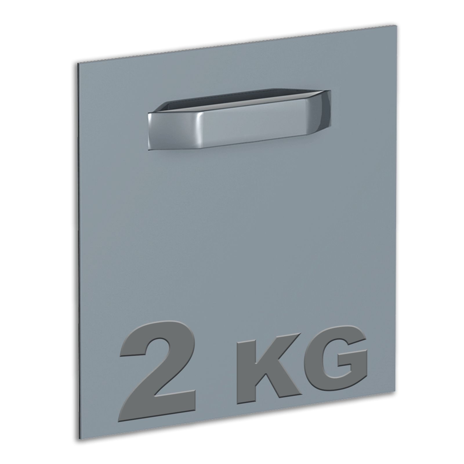 Attache Dibond 70 x 70 mm : max 2 kg