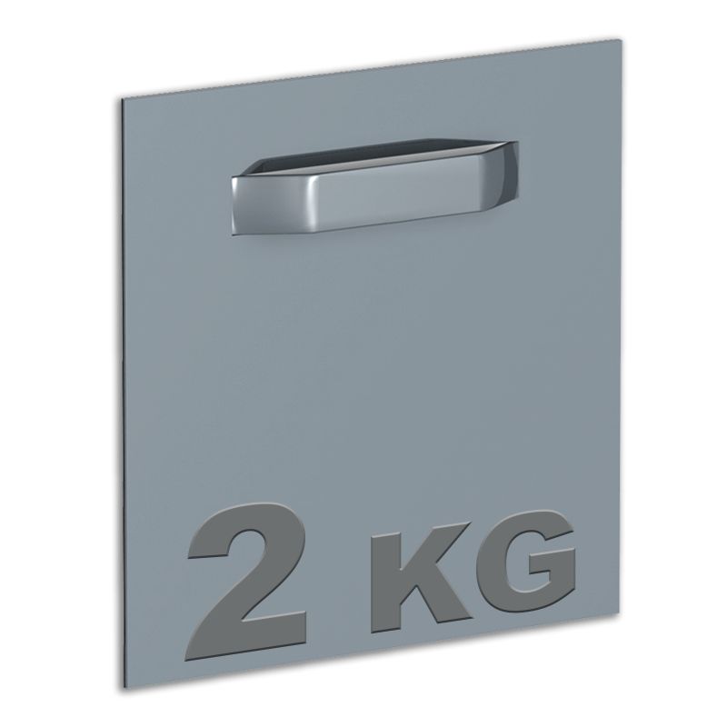 Attache Dibond 70 x 70 mm : max 2 kg Attache Dibond 70 x 70 mm : max 2 kg