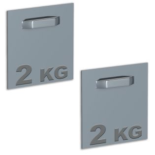 Boite de 2 attaches adhésives pour Dibond et miroir 70 x 70 mm : max 2 kg
