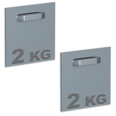 Boite de 2 attaches adhésives pour Dibond et miroir 70 x 70 mm : max 2 kg