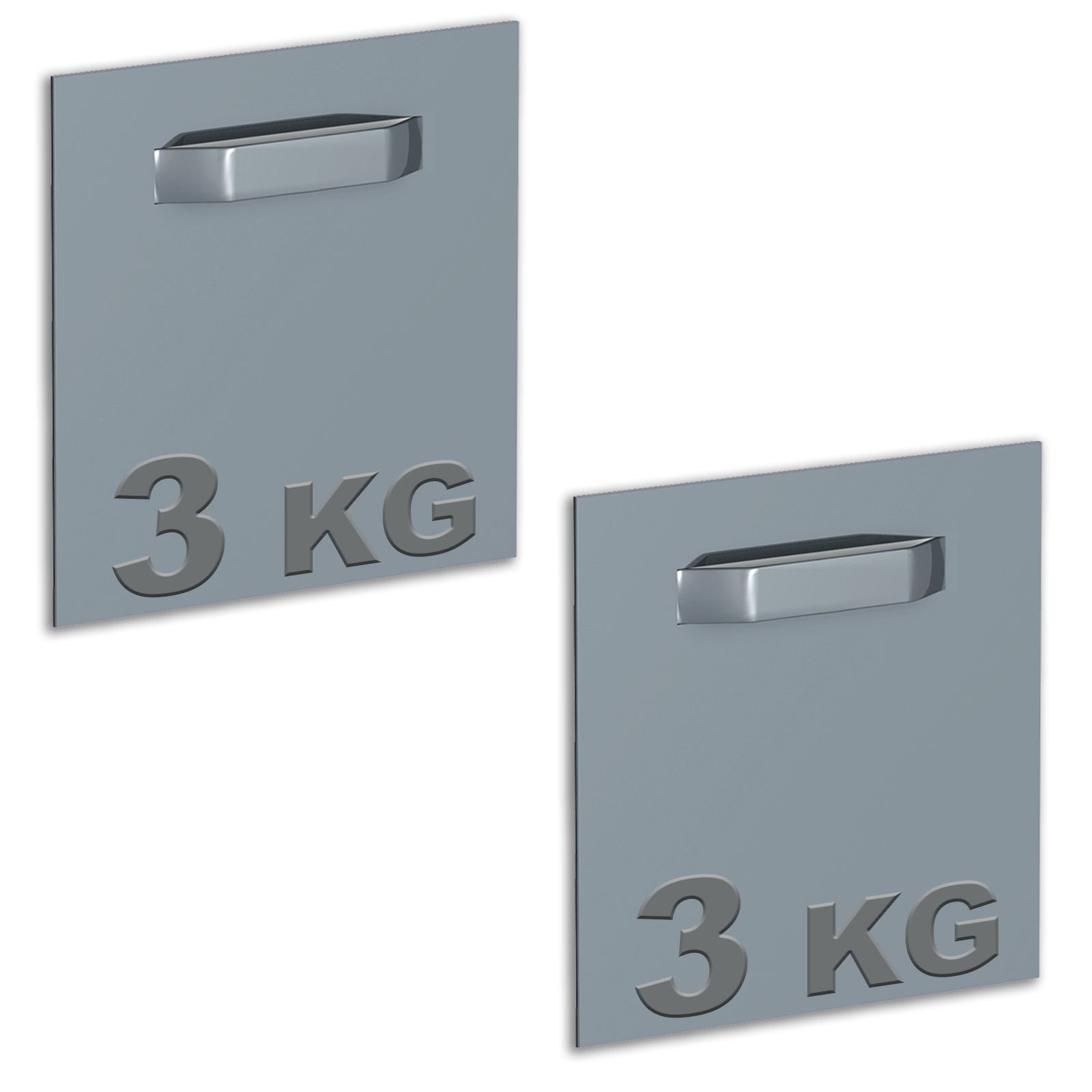 boite de 2 attaches Adhésives pour Dibond et miroir 70 x 70 mm : max 3 kg