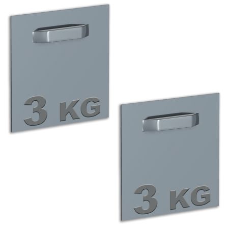 boite de 2 attaches Adhésives pour Dibond et miroir 70 x 70 mm : max 3 kg