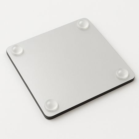 1 butée carré en caoutchouc adhésive de 20,5x20,5mm épaisseur 7,5mm