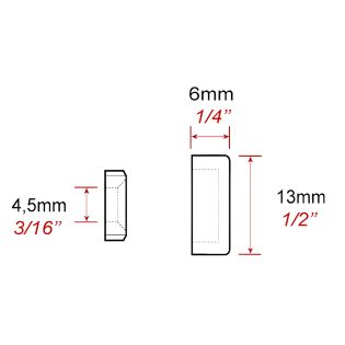 Cache vis alu 13 mm (à l'unité)