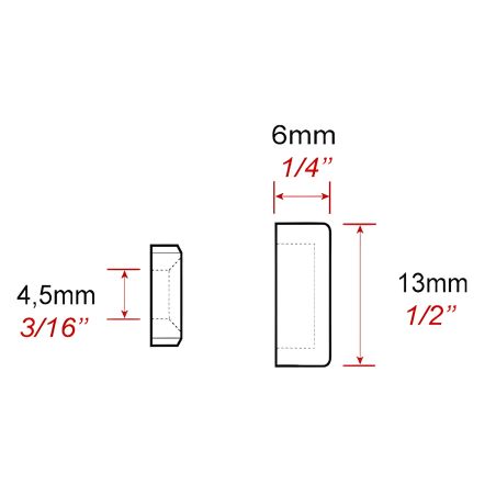 Cache vis alu 13 mm (à l'unité)