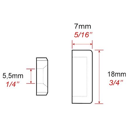 Cache vis alu 18 mm (à l'unité)