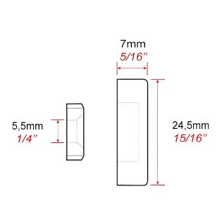 Cache vis alu 24 mm (à l'unité)
