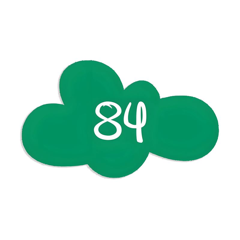 Numéro fantaisie personnalisable pour boite aux lettres couleur vert pomme chiffres blancs - Modèle Nuage Numéro fantaisie personnalisable pour boite aux lettres couleur vert pomme chiffres blancs - Modèle Nuage