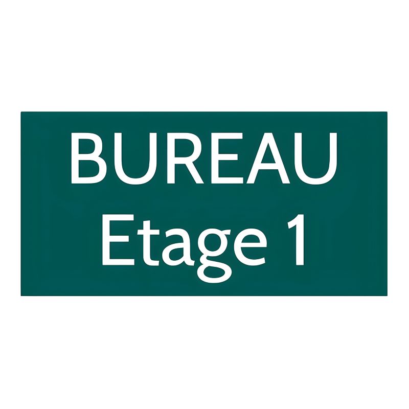 Plaque de porte personnalisée gravée - Signalétique plastique vert foncé - Lettres blanches, rectangle - 100x200 mm, 1 à 2 ligne Plaque de porte personnalisée gravée - Signalétique plastique vert foncé - Lettres blanches, rectangle - 100x200 mm, 1 à 2 ligne