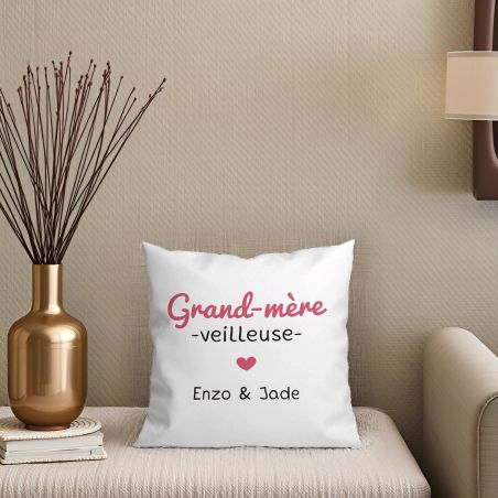 Housse de Coussin décorative personnalisée humoristique "Devine qui a encore mangé le canapé" 40 x 40 cm · Idée cadeau maître ch