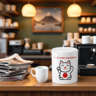 Tirelire pourboire - Tips - chat porte bonheur japonais