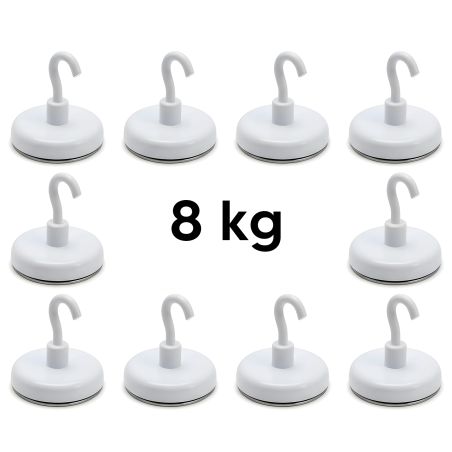 Lot de 10 Crochets magnétiques