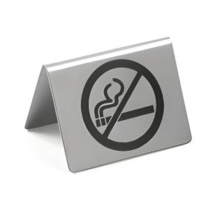 Chevalet de table symbole non-fumeur double face