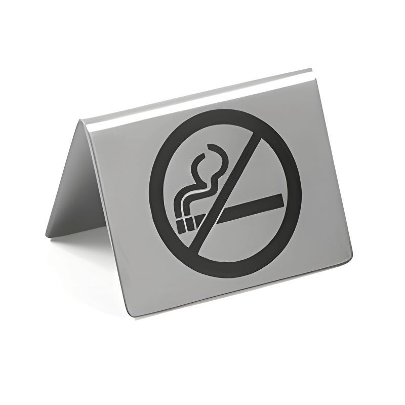 Chevalet de table symbole non-fumeur double face Chevalet de table symbole non-fumeur double face