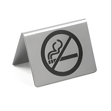 Chevalet de table symbole non-fumeur double face