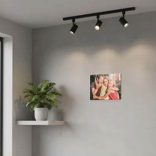 Personalized metal plaque with text and photo - 15 x 20 cm