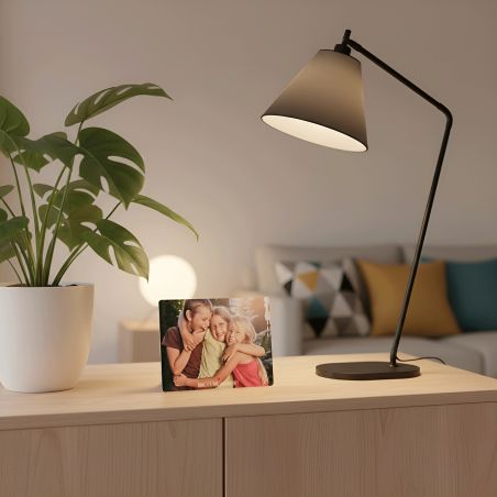 Personalized metal plaque with text and photo - 15 x 20 cm