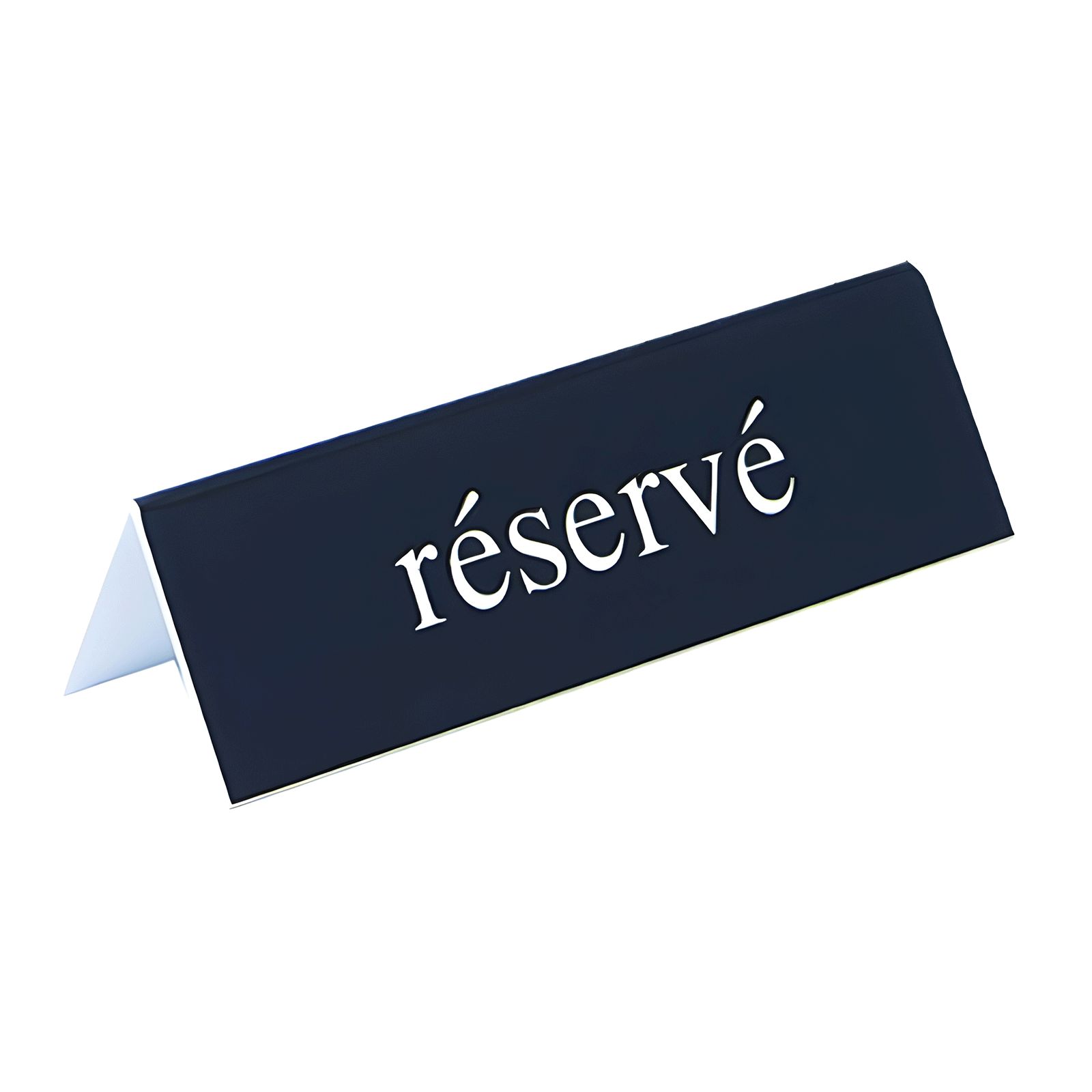 Chevalet de table "RÉSERVÉ" double face pour hôtel restaurant - Signalétique économique CHR