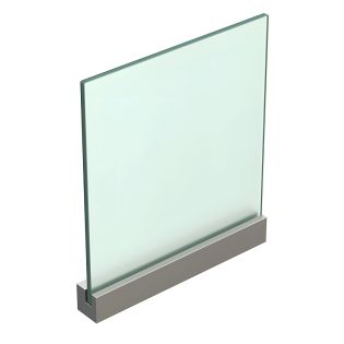 Fixation murale percée pour panneau signalétique max 8mm - Longueur 180mm
