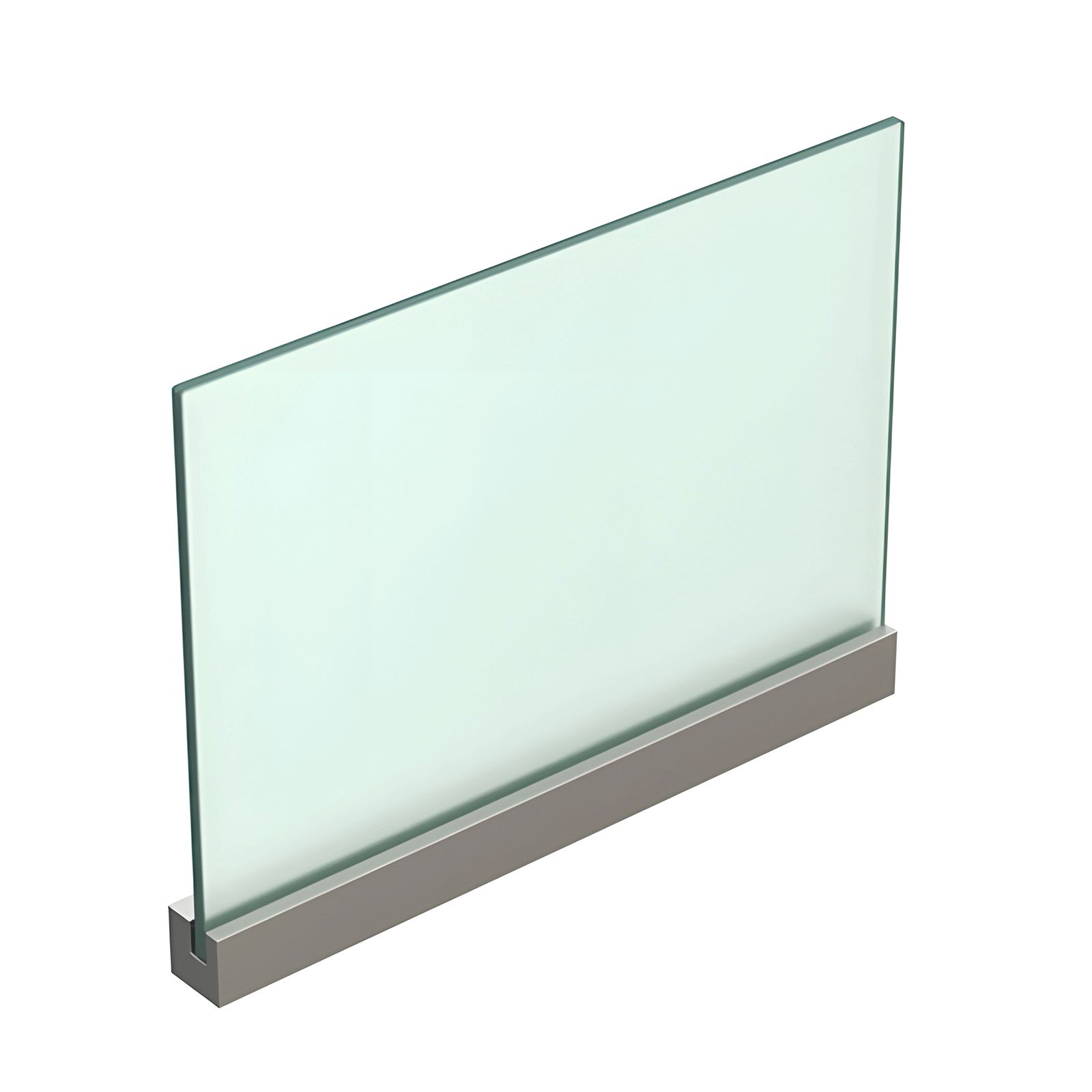 Fixation murale percée pour panneau signalétique max 8mm - Longueur 280mm