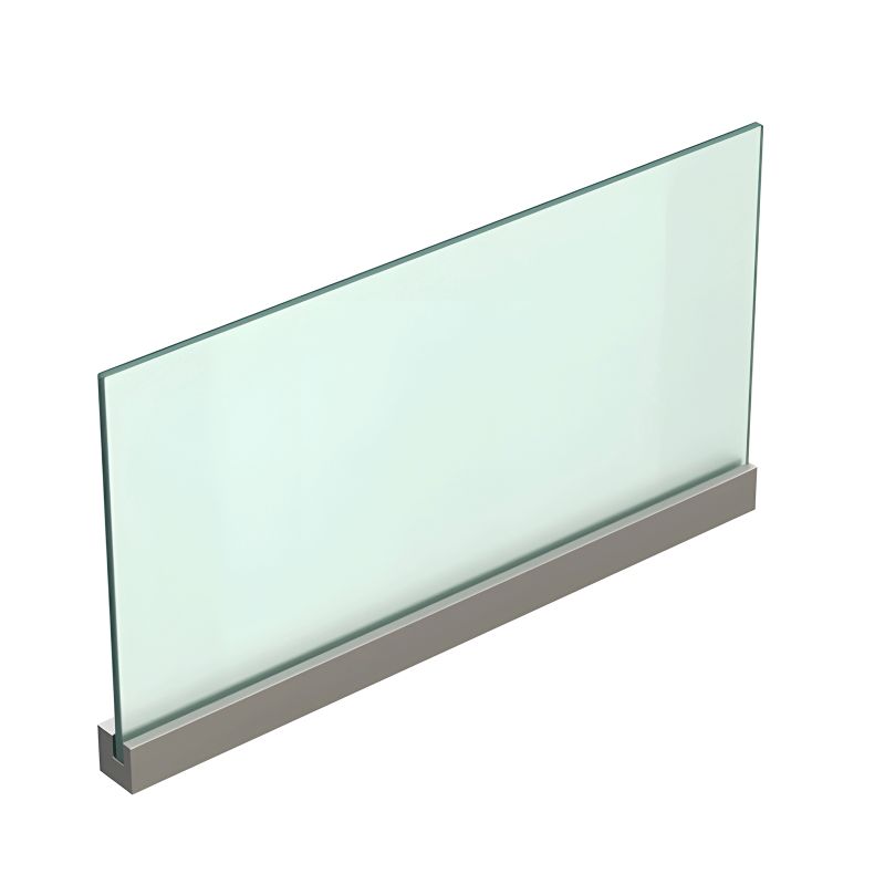 Fixation murale percée pour panneau signalétique max 8mm - Longueur 380mm Fixation murale percée pour panneau signalétique max 8mm - Longueur 380mm