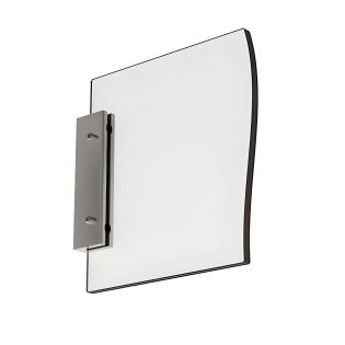 Fixation murale 80 mm en drapeau pour panneau max 6mm