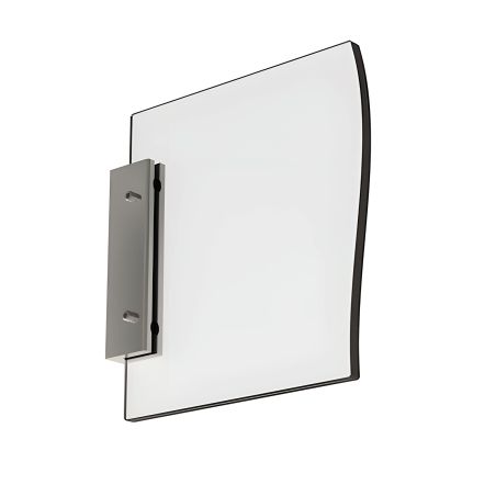 Fixation murale 80 mm en drapeau pour panneau max 6mm