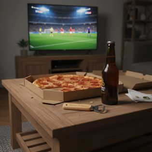 Customizable wooden bottle opener