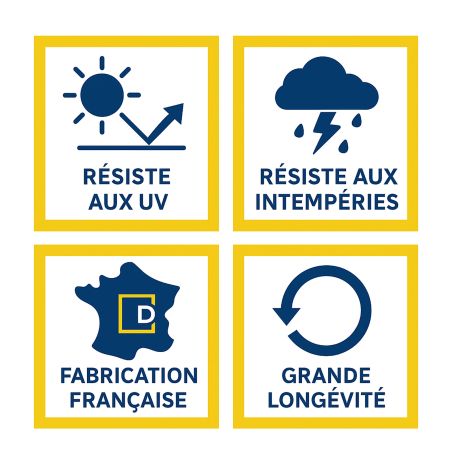 Étiquette Nom personnalisable boîte aux lettres PVC Cuivre lettres noires - 100x25x0,8 mm - Gravure laser 3 lignes durable