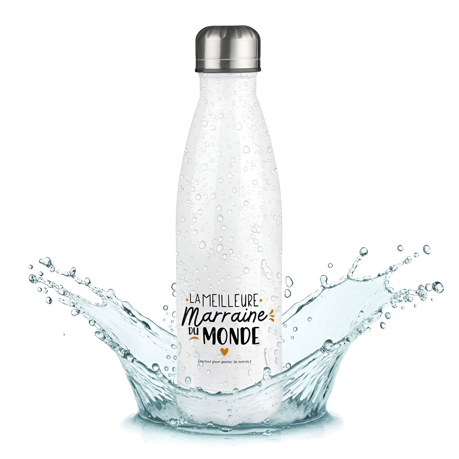 Bouteille isotherme personnalisable photo prénom logo - Inox, 50 cL - Personnalisé en France