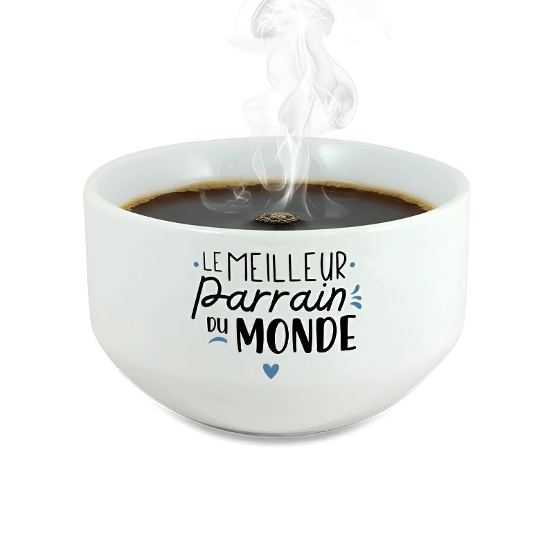 Personalized breakfast or soup bowl model Best Godfather in the World - Personalized gift idea for your godfather Personalized breakfast or soup bowl model Best Godfather in the World - Personalized gift idea for your godfather