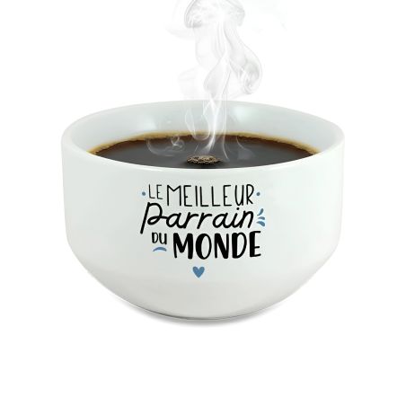 Personalized breakfast or soup bowl model Best Godfather in the World - Personalized gift idea for your godfather