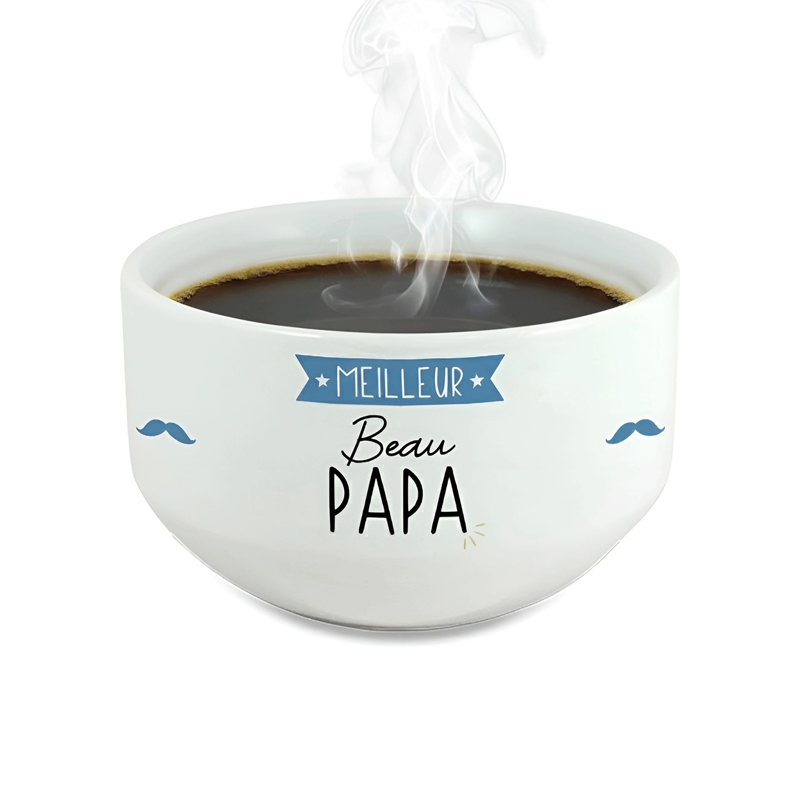 Bol personalisé Prénom pour petit déjeuner modèle Meilleur Beau Papa - Idée cadeau beau papa