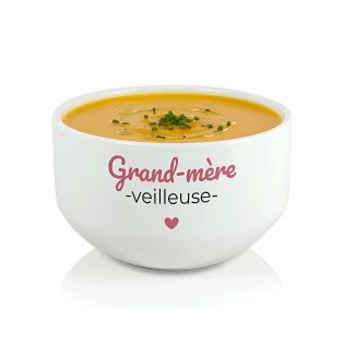 Bol petit déjeuner personnalisable Grand-mère-veilleuse · Idée cadeau personnalisé pour mamie