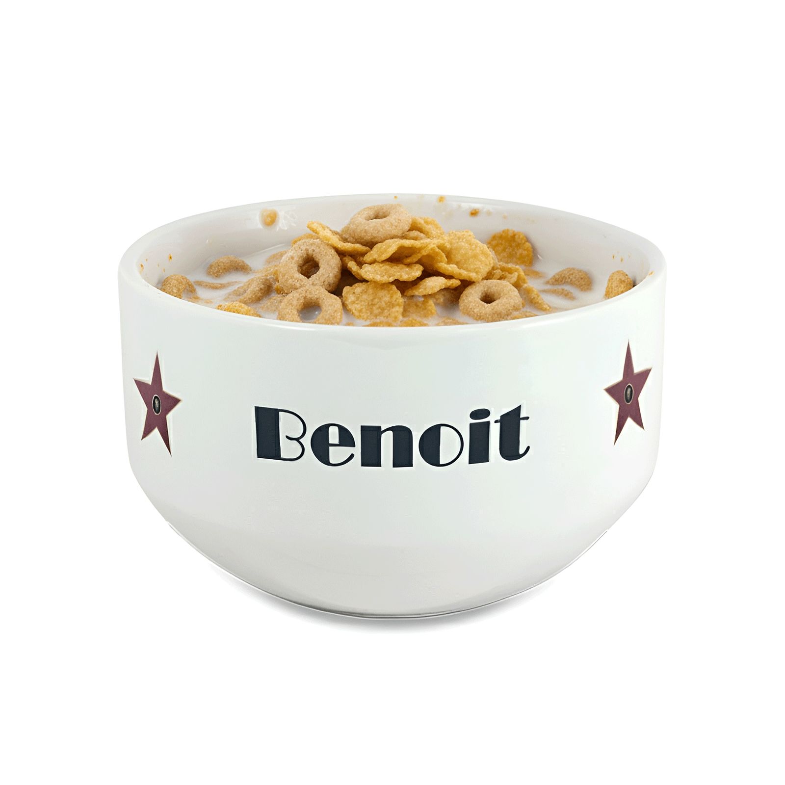 Personalized breakfast cereal bowl with first name - Walk of Fame