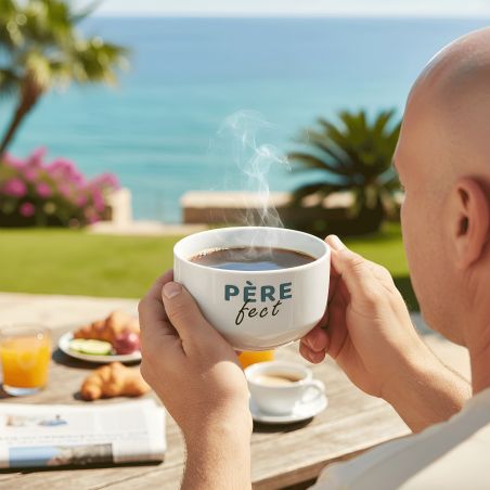 Bol petit-déjeuner personnalisable "Père-fect" – Cadeau original fête des pères avec message et symbole